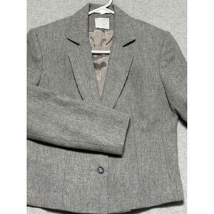 Koret Career Vintage Grey 100% Wool Blazer Jacket ILGWU Made in USA Size 6